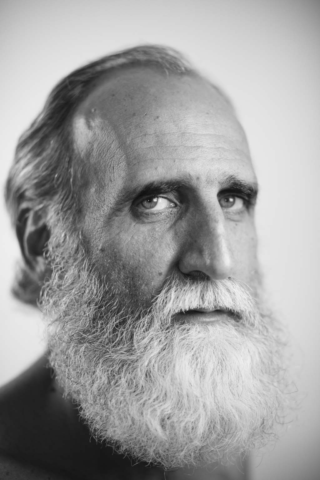 Distinguished silver beard close up portrait — Of Beards And Men editorial HAIR ETC. STUDIO Nicosia